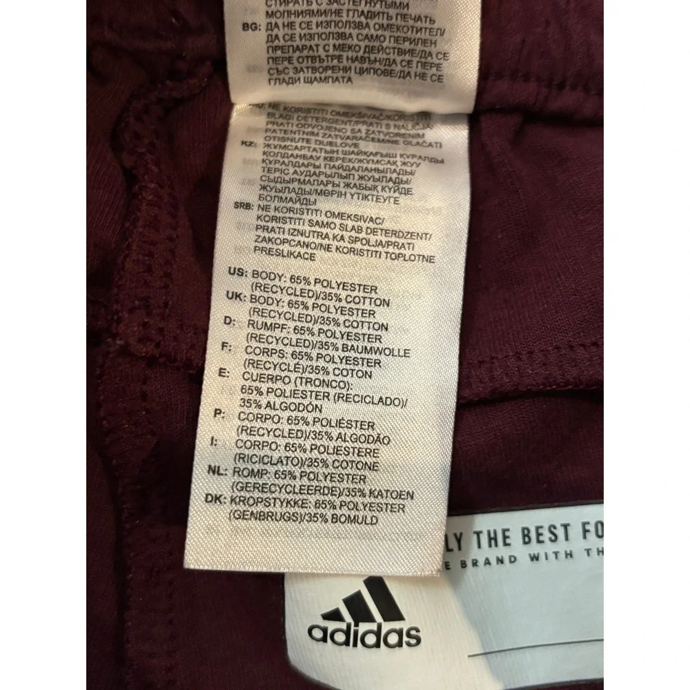 Adidas CMU Chippewas Climalite Track Pants Mens XL Maroon Gold Mesh Zip Ankle